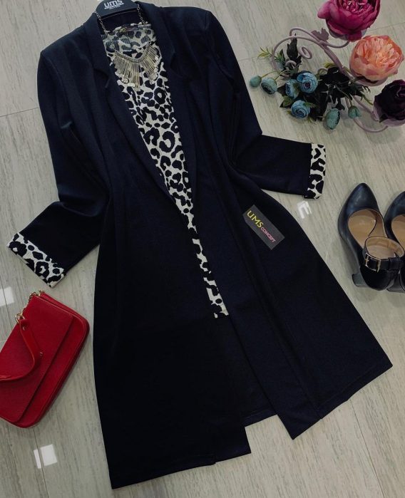 Ums Concept leopar ceket tunik takım - Görsel 2