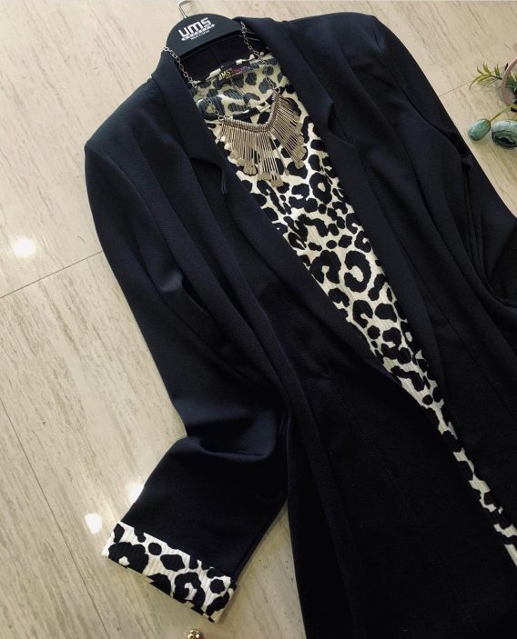 Ums Concept leopar ceket tunik takım - Görsel 3