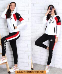 Kapşonlu eşofman takımı