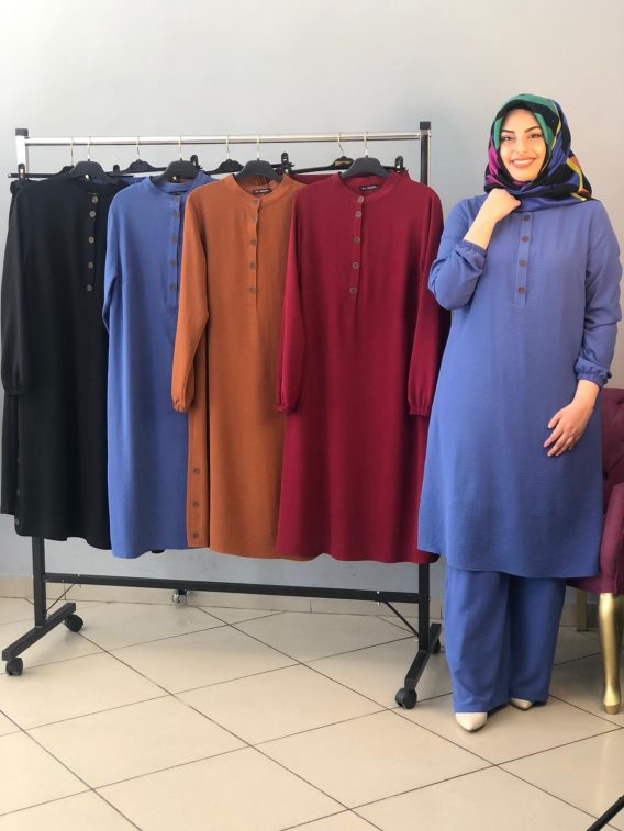 Ayrobin büyük beden tunik pantolon - Görsel 4