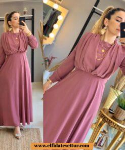 Ayrobin kumaş elbise