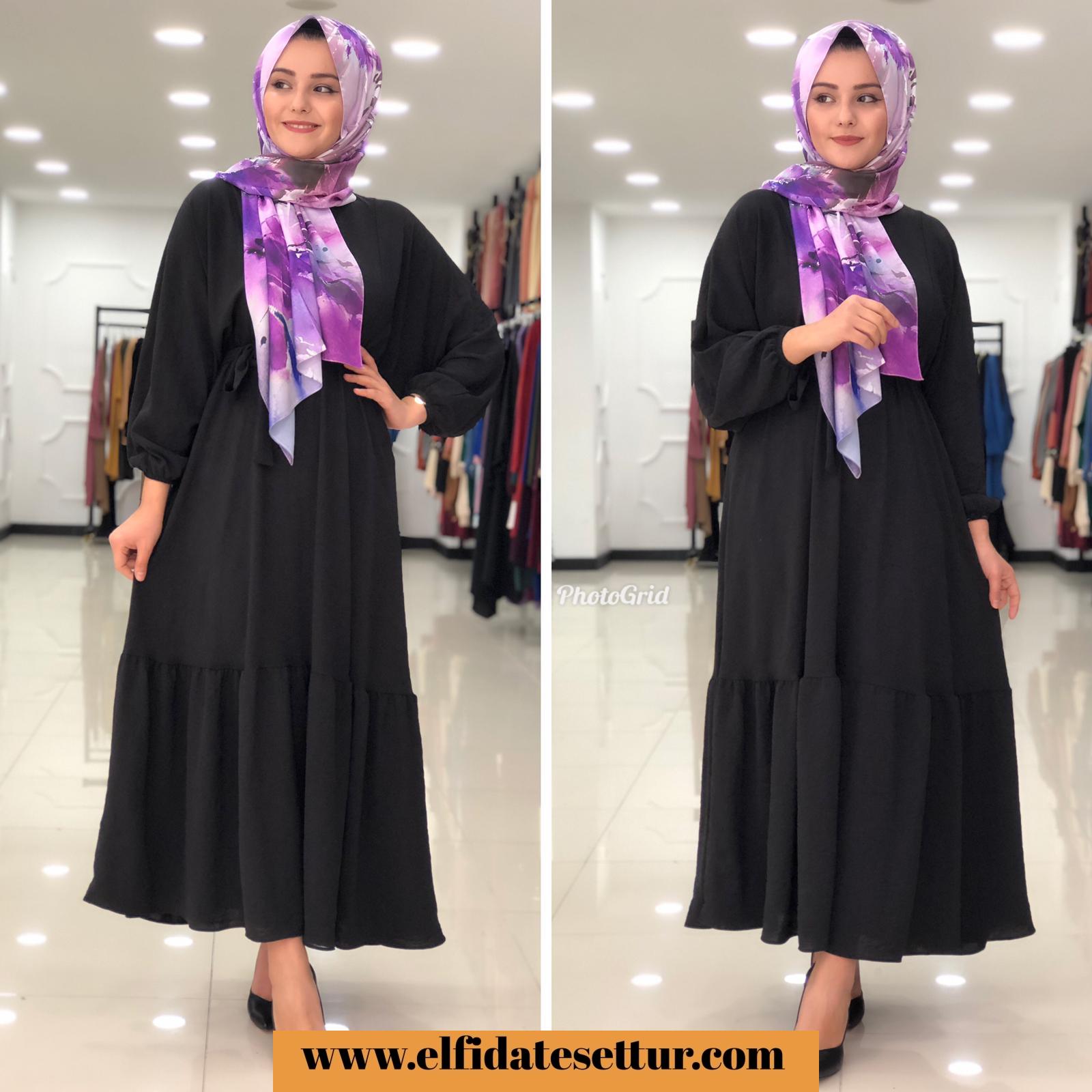 Ayrobin kumaş elbise - Görsel 2