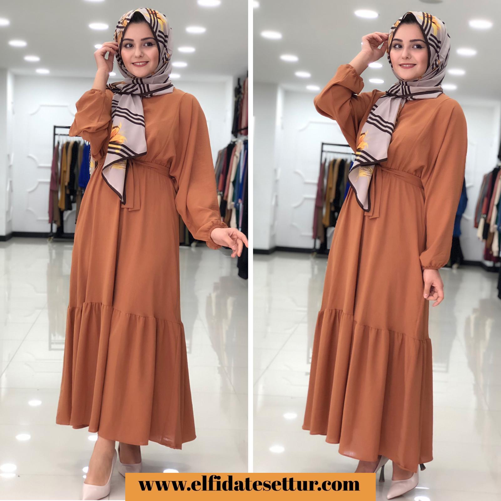 Ayrobin kumaş elbise