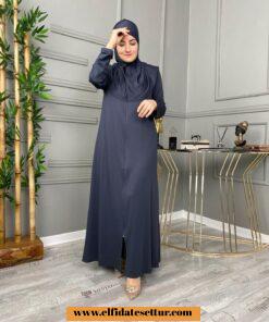 Likralı krep kumaş namaz elbisesi