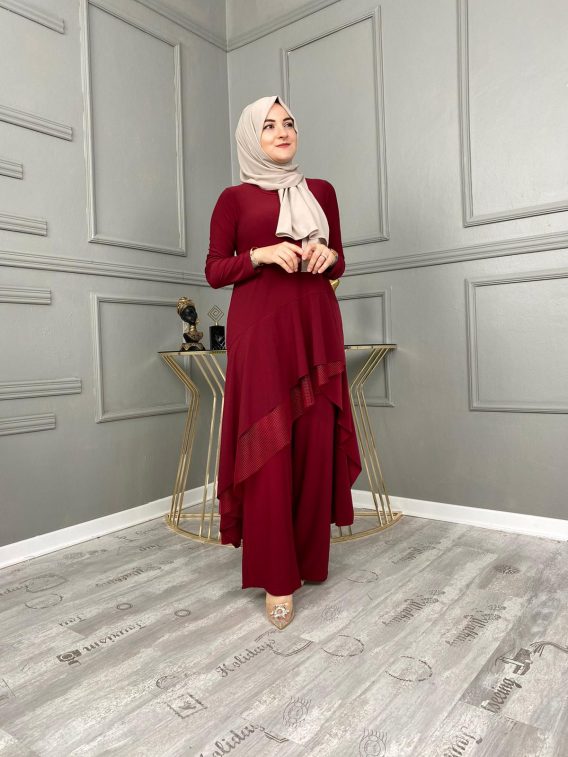 Tilda kumaş tunik pantolon takım - Görsel 6