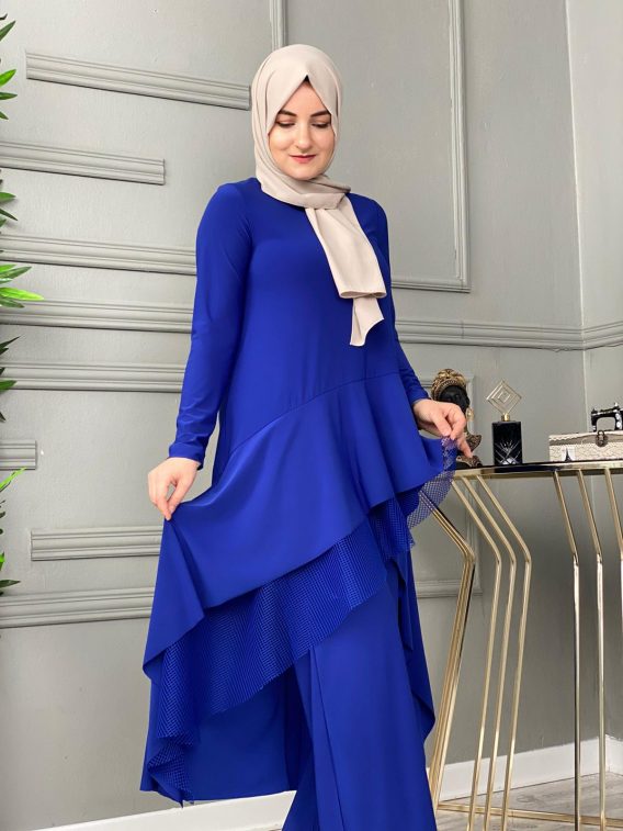 Tilda kumaş tunik pantolon takım - Görsel 7
