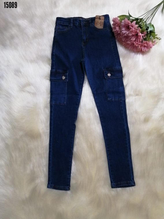 Kargo cep jean kot pantolon - Görsel 3