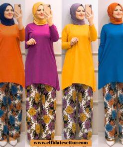 Kaşkorse çiçekli takım