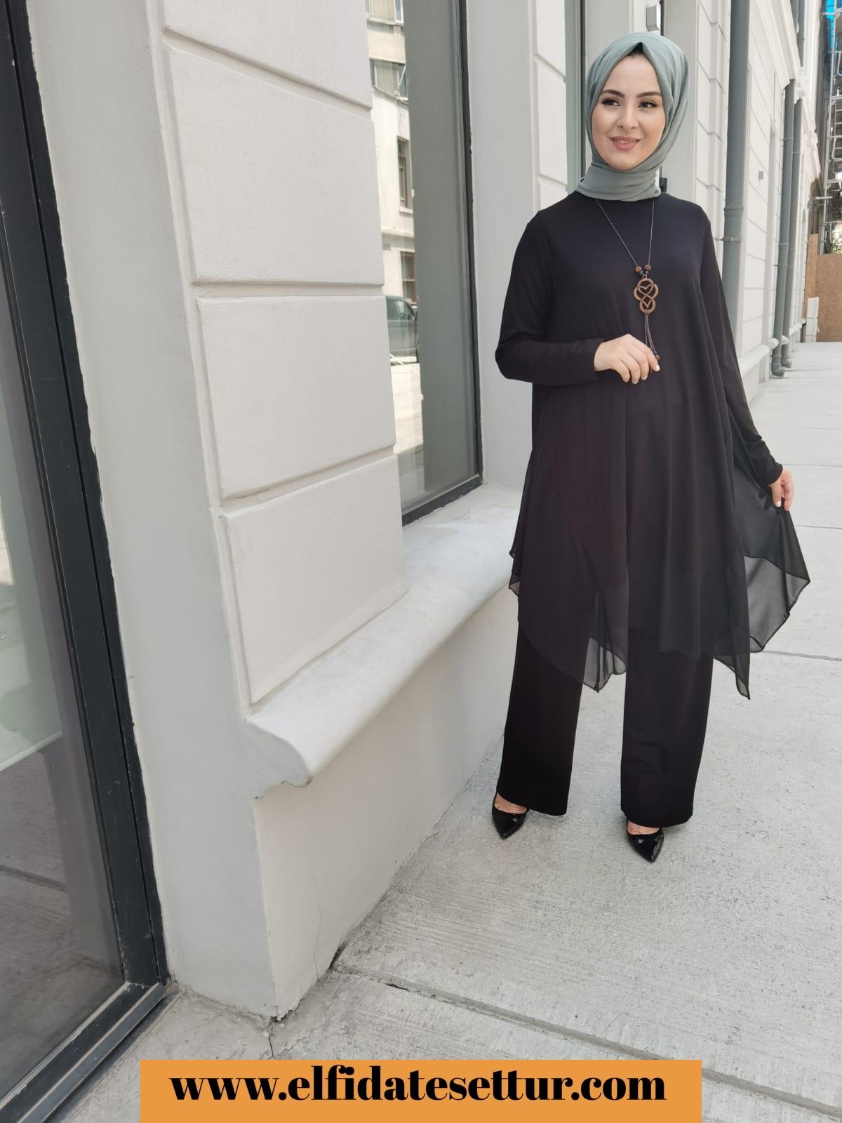 Şifon ikili takım - Görsel 7