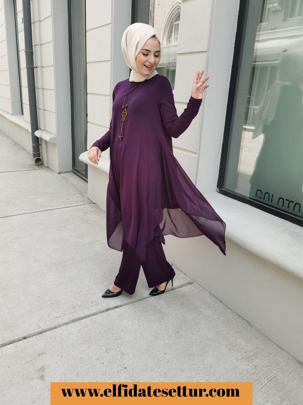 Şifon ikili takım - Görsel 8