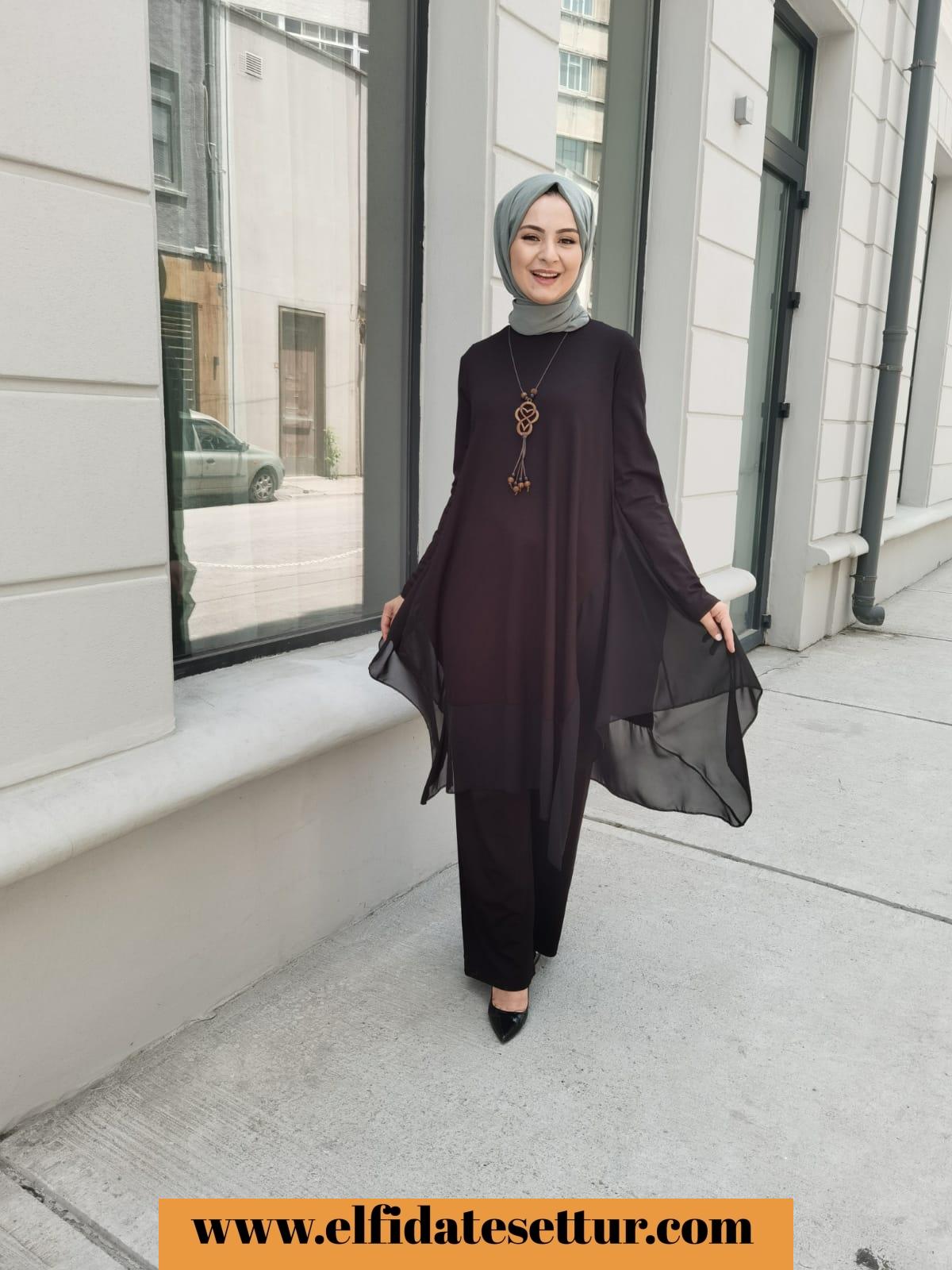 Şifon ikili takım - Görsel 2