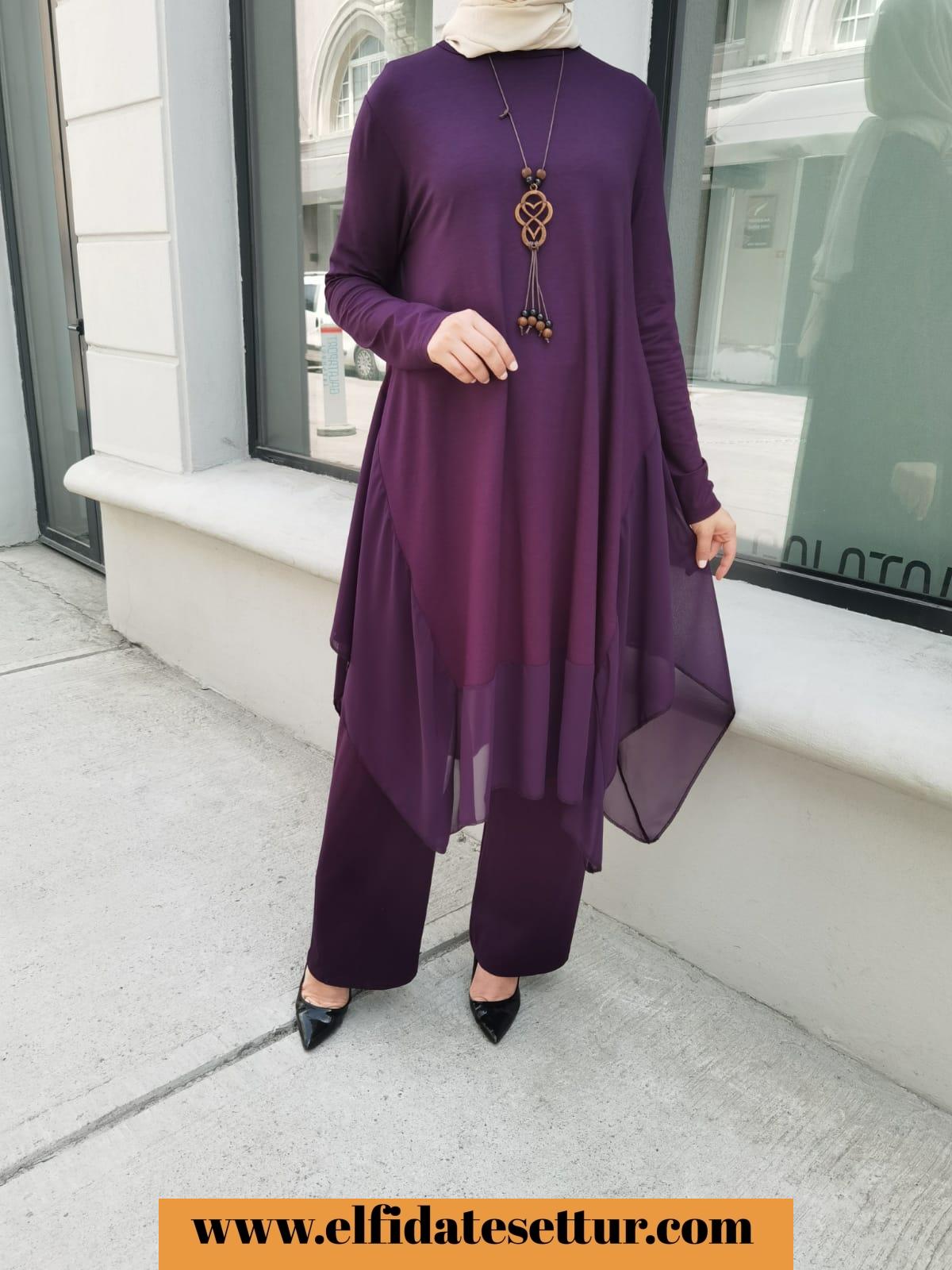 Şifon ikili takım - Görsel 5