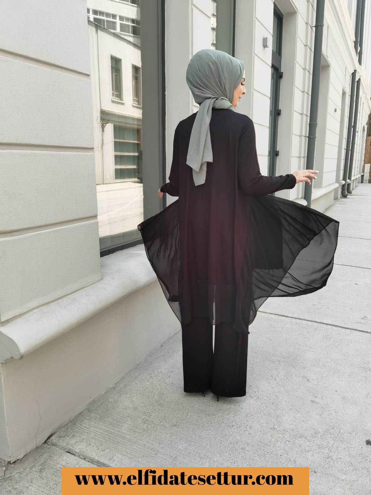 Şifon ikili takım - Görsel 6