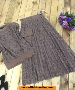Ruk Fashion dantelli etek takım