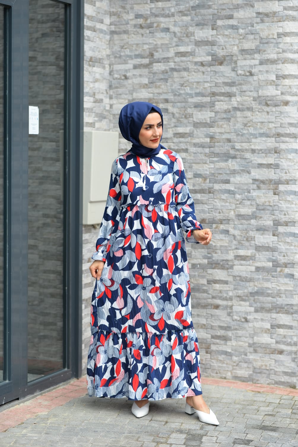 Yazlık keten elbise - Görsel 6