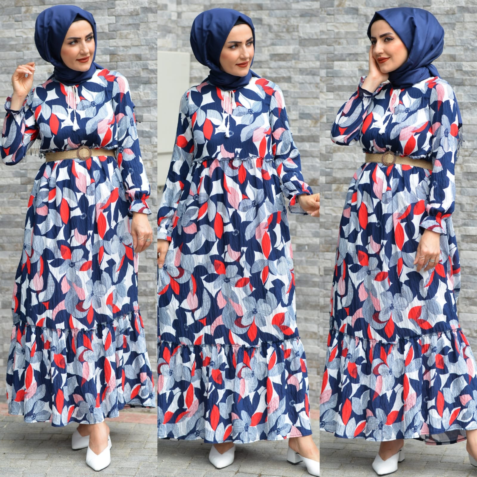 Yazlık keten elbise - Görsel 3