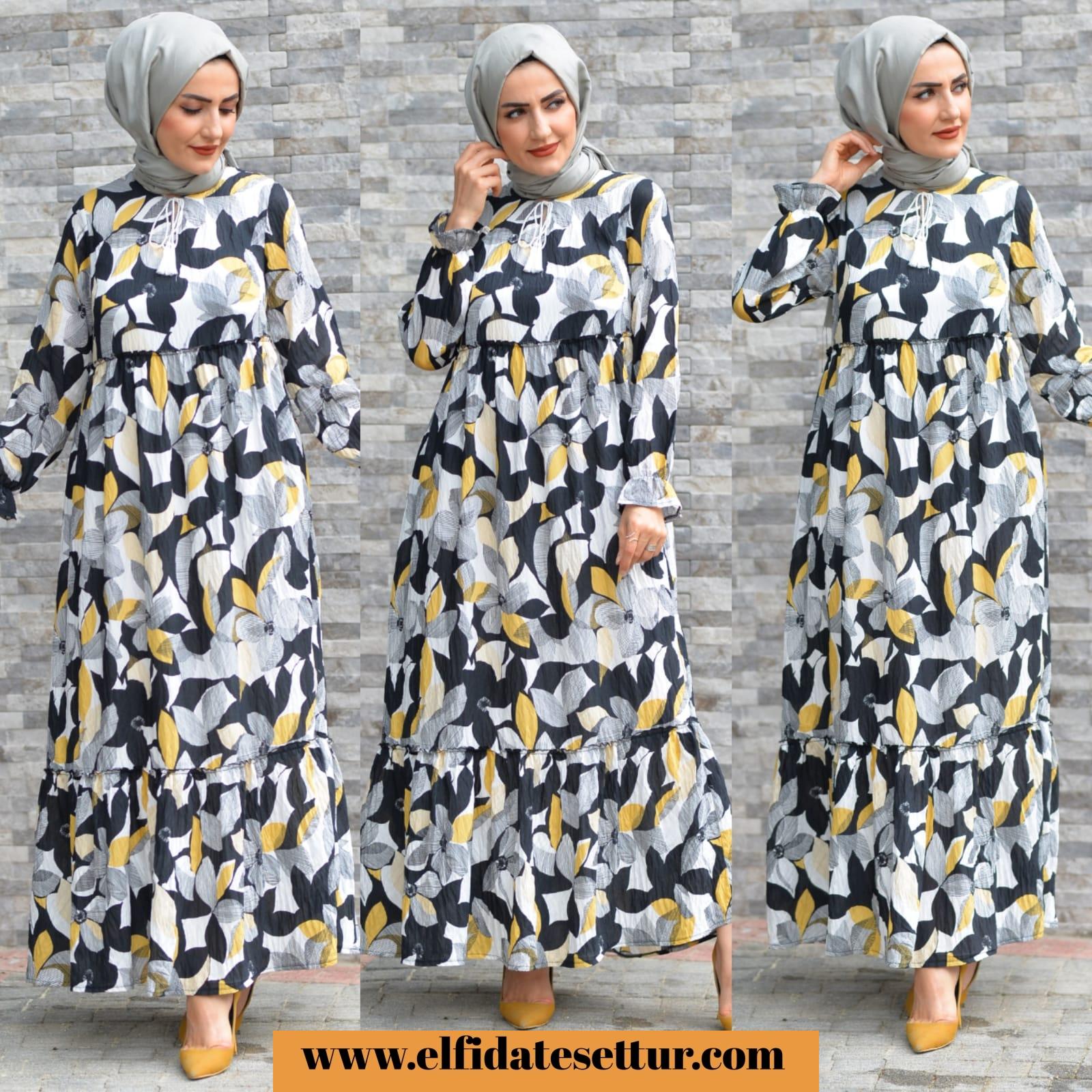 Yazlık keten elbise - Görsel 2