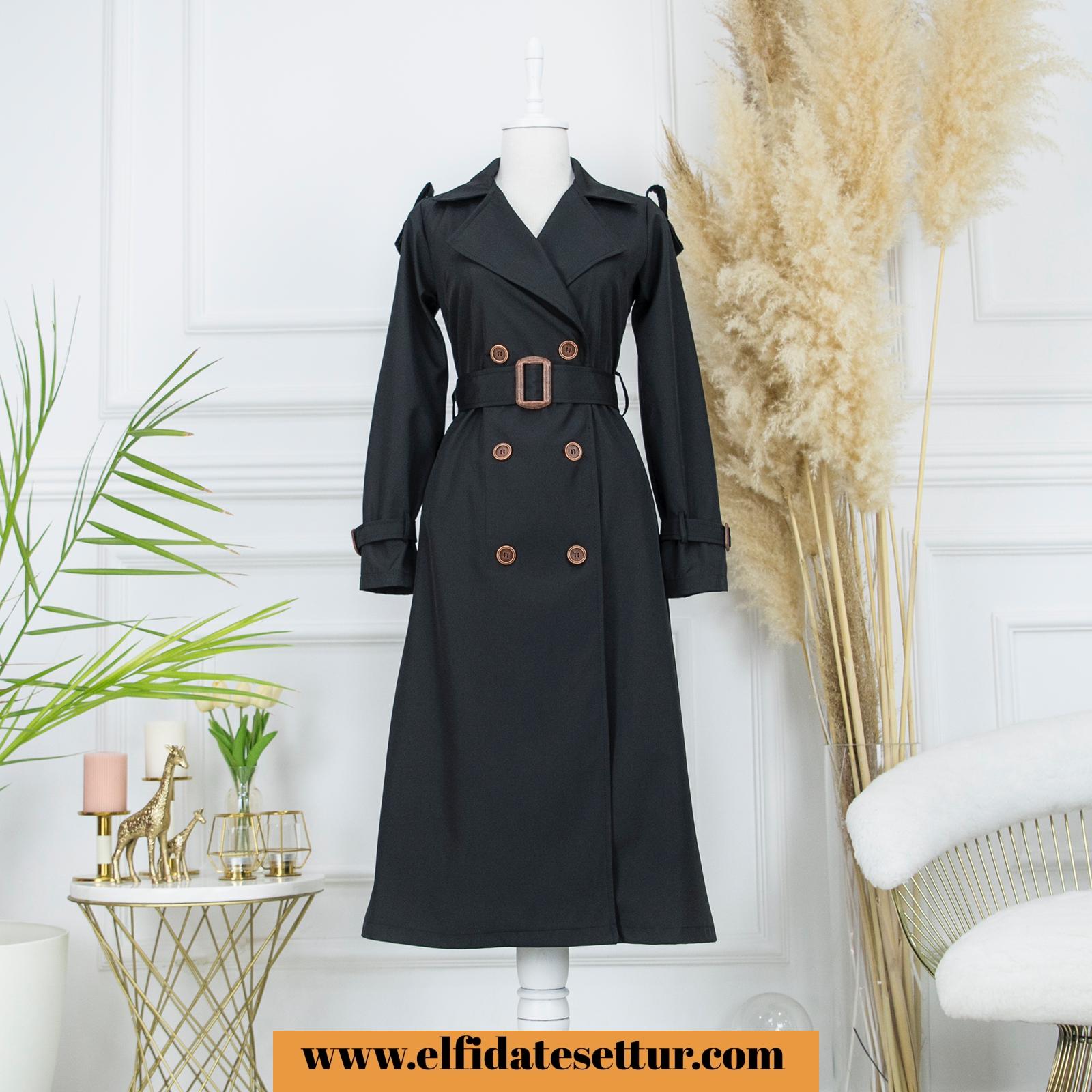 Bondit kumaş trenç - Görsel 2