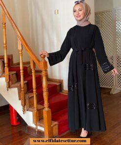 Payetli abaya ferace