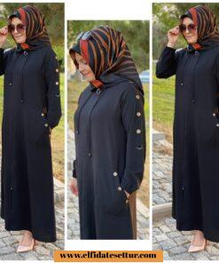 Büyük beden ayrobin kumaş ferace