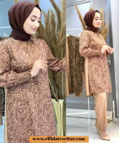 Leopar desenli takım