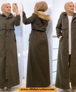 Büyük beden tam boy parka