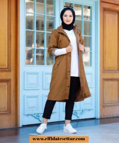 Bondit su geçirmez astarlı trençkot