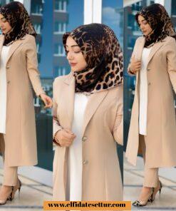 Uzun ceket pantolon takım