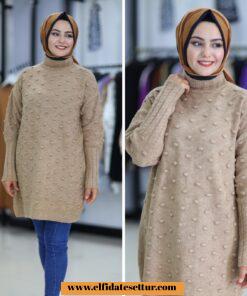 Ponponlu triko kazak