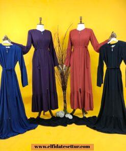 Büyük beden fırfırlı ferace