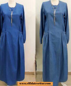 Yeni model kot elbise