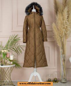 İçi yünlü kapitone parka