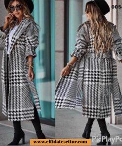 Kazayağı desenli kaban