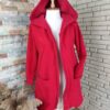 Peluş kapüşonlu kaşe mont - Görsel 8