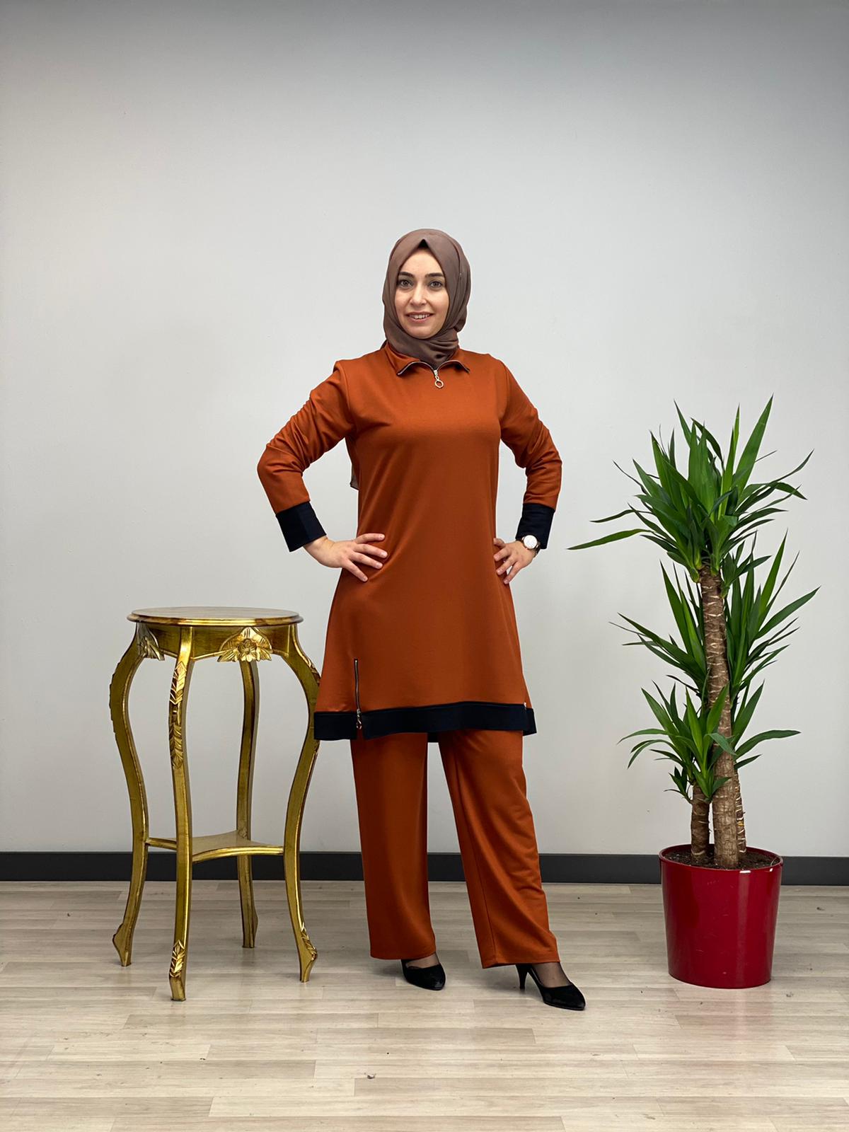 Büyük beden tunik pantolon takım - Görsel 3