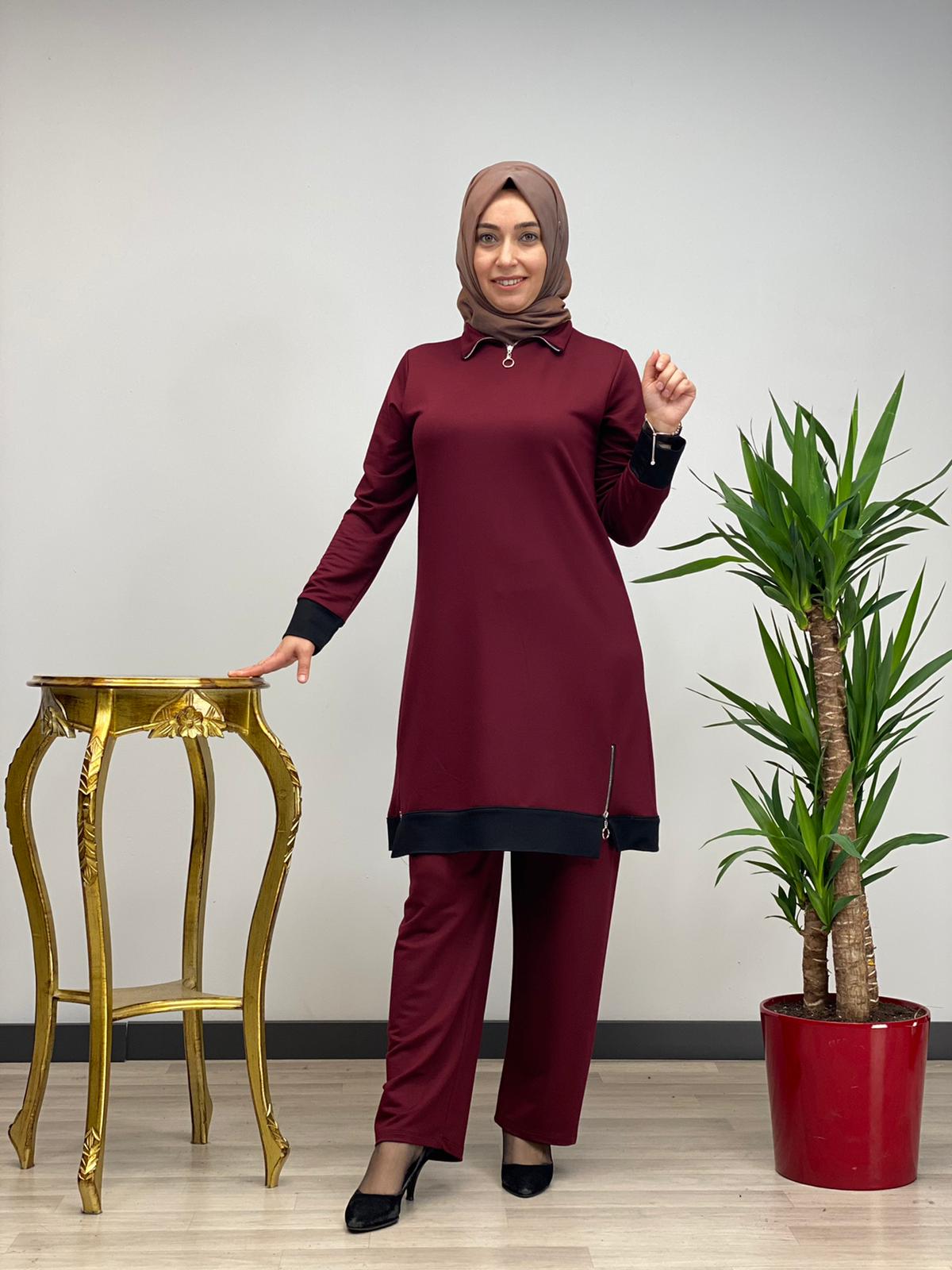 Büyük beden tunik pantolon takım - Görsel 6