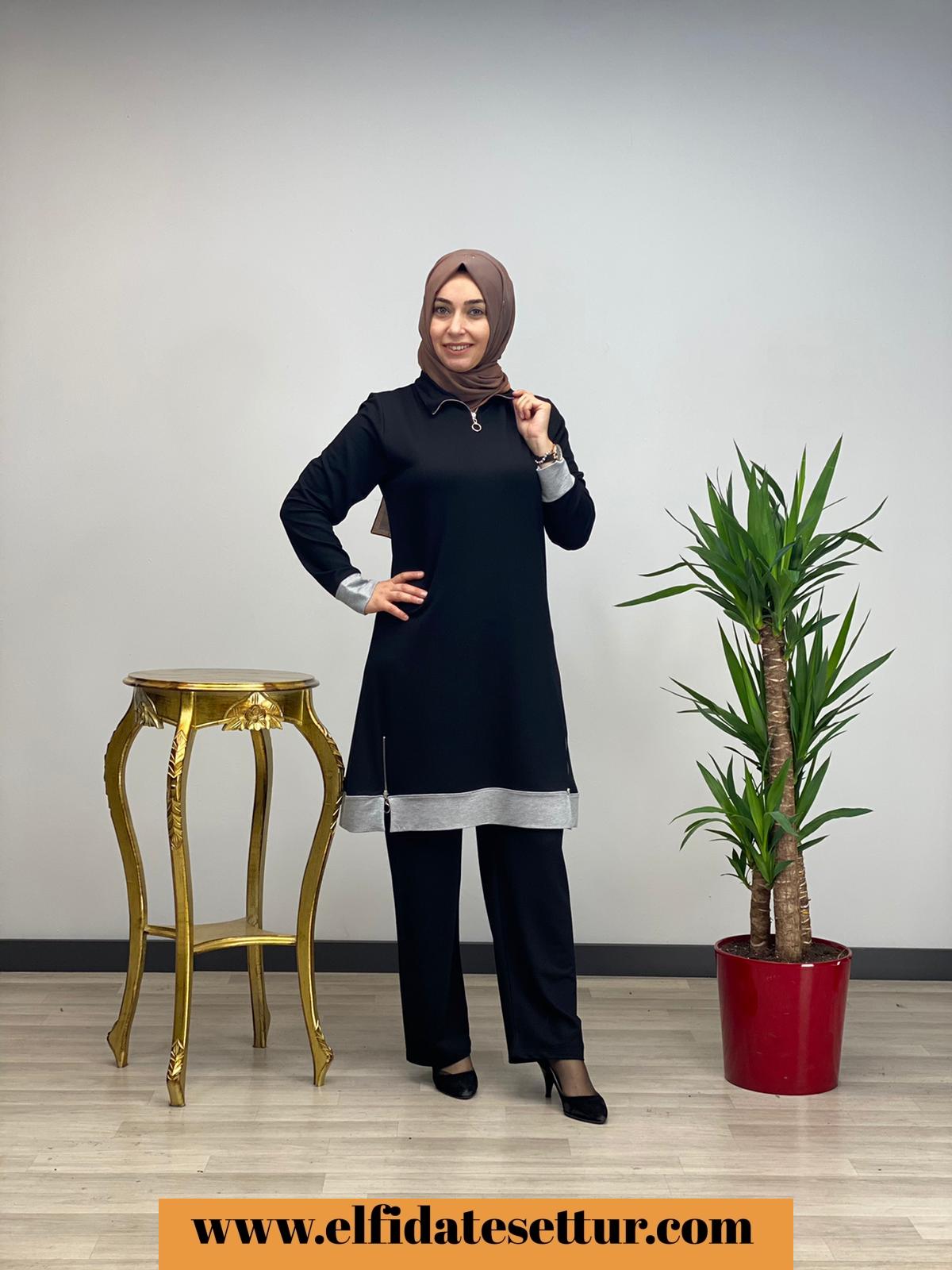 Büyük beden tunik pantolon takım