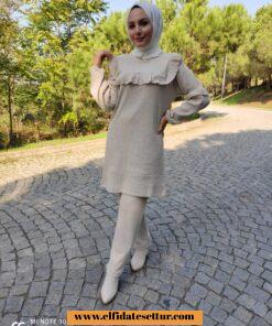 Fırfırlı triko takım