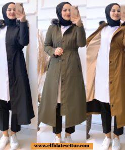 İçi kürklü su geçirmez parka