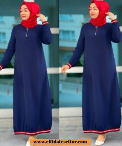 Ayrobin şeritli elbise