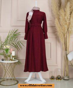 Kaşkorse kemerli elbise