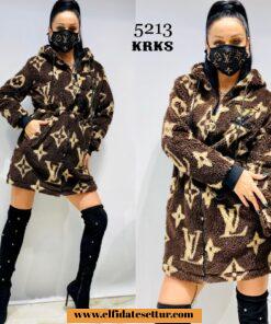 Louis Vuitton model kürklü kaban