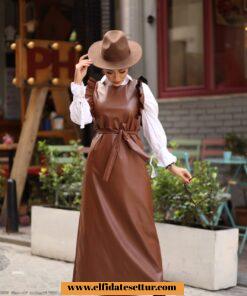 Fırfırlı deri jile