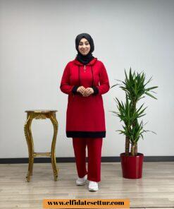 Kanguru cepli iki iplik takım