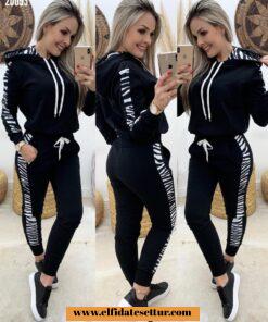 Kadife şeritli janes spor takım