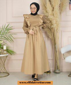 Terikoton kaşkorse fulya elbise