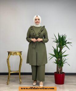 Ayrobin fırfırlı takım