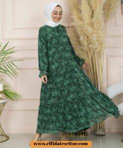 Yeni sezon deren şifon elbise