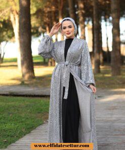 Parlak abaya içlik takım