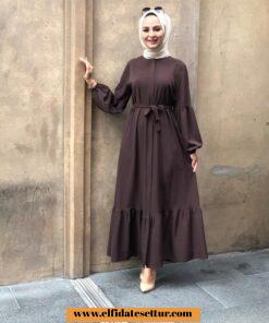 Büyük beden balon kol abaya